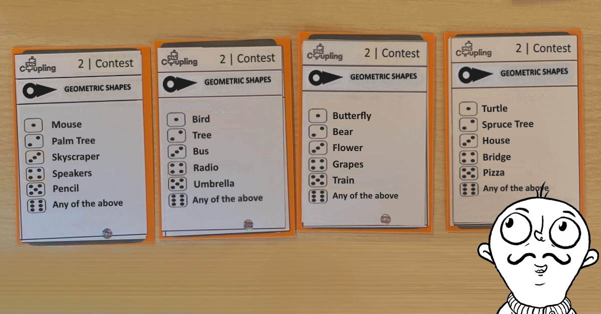 Shape Drawing Minigame Cards